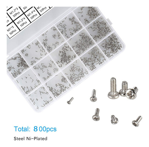 Tornillos Pequeños De 800 Piezas Para Electrónica, Tornillo