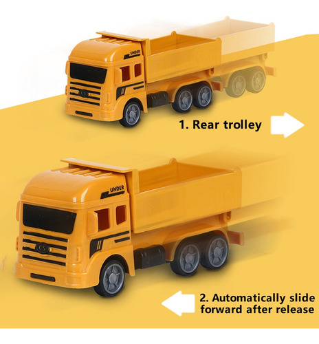 Kids Construction Vehicles Playset Durable Excavator Dump Tr