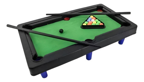 Mesa De Sinuca Mini Infantil Nova Divertido Tecido Preto