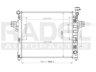 Radiador Jeep Grand Cherokee 2004 V8 4.7 Lts Automatico