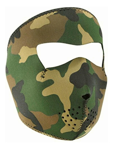 Zanheadgear Máscara De Neopreno, Camuflaje Del Bosque,