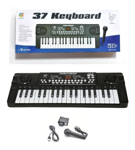 Organeta Keyboar Piano Usb Microfono 