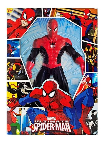 Muñeco Spiderman Black 50cm Articulado Ditoys Sharif Express
