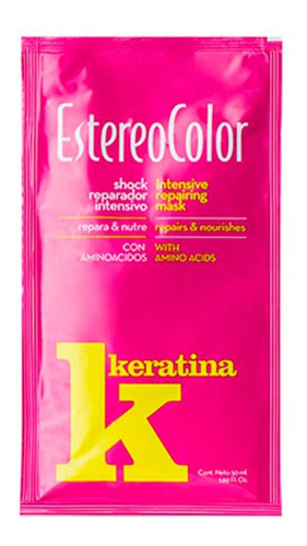 Shock Reparador Intensivo Estereocolor Keratina Sobres 50ml