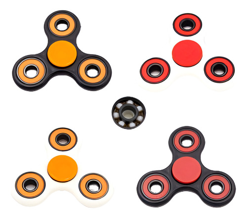 8 X Giro Juguete Tri Fidget Mano Dedo Spinner Cojinete De Ce