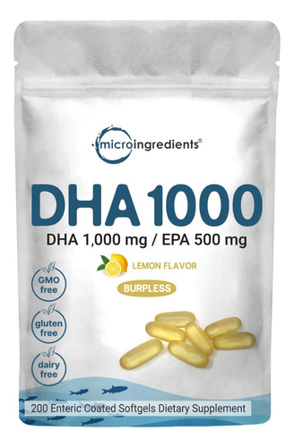 Dha Microingredients 200 Cáps - Unidad a $1364