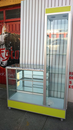 Imagen 2 de 6 de Vitrina Exhibidora Con Torre Aparador 1.20 Largo