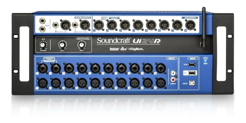 Consola Mezcladora Digital Rack Soundcraft Ui24r Wifi iPad