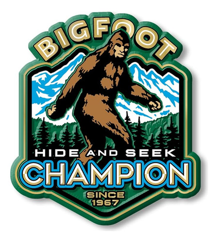 Iman Bigfoot Hide Seek Classic Magnets Recuerdos Coleccionab