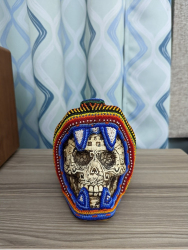 Calavera Guerrero Jaguar Arte Huichol Jscfunko 