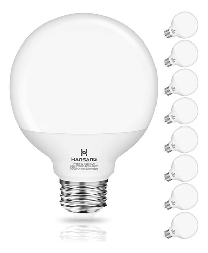 8 Pack G25 Bombas De Baño Led 2700k Caliente White, Hansang