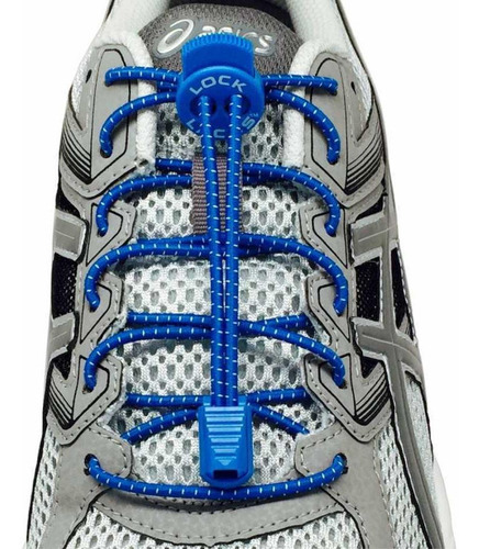 Cordón elástico azul Lock Laces