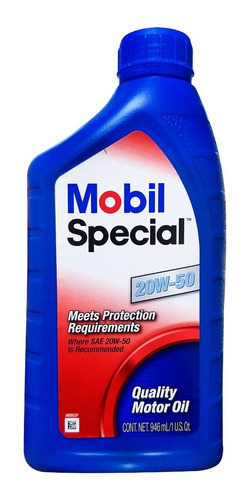 Aceite Motor Mineral 20w50 Mobil Americano