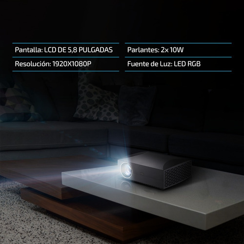 Imagen 2 de 9 de Proyector Portatil 8000 Lumenes Vivibright 1080p Led