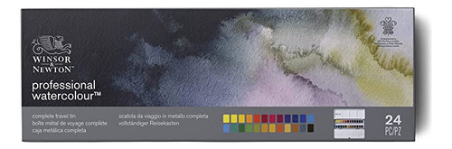 Winsor &amp; Newton Caja De Metal Ligera Profesional De Col.