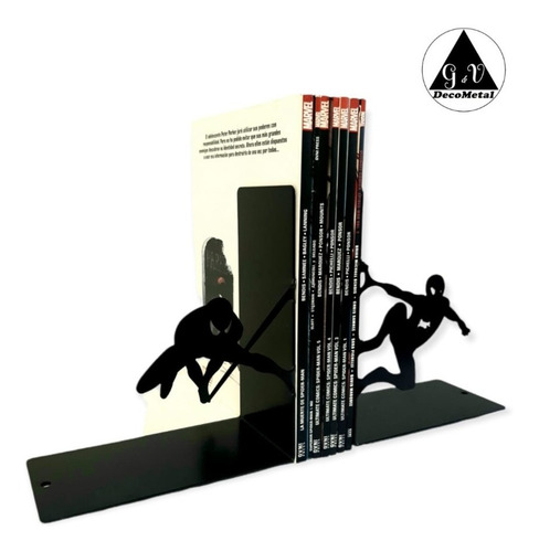Imagen 3 de 5 de Sujeta Libros Hombre Araña Decometal Gv