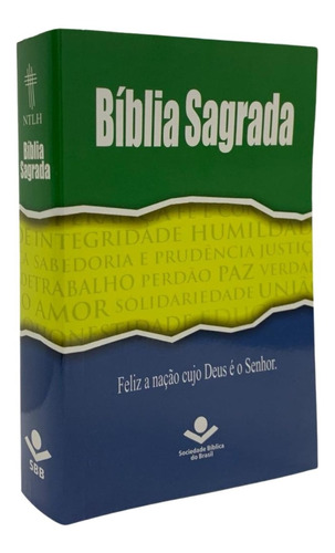 Bíblia Sagrada Ntlh Capa Brasil Tamanho Médio Brochura 