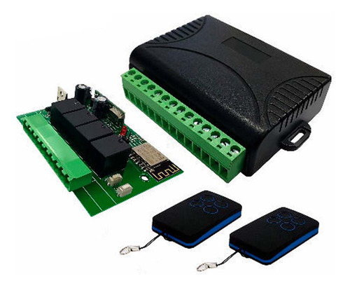 Kit 4 Canales 2 Controles Rf 433mhz Para Puertas Universal