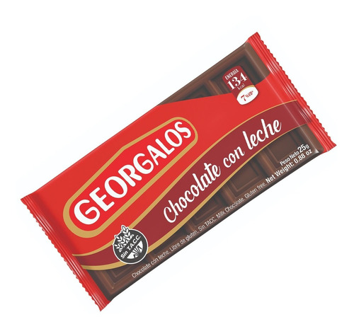 Chocolatin Georgalos 25gr X 24un Cioccolato Tienda De Dulces