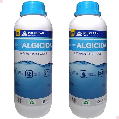Algicida Elimina Algas - 01 L (02 Unidades)