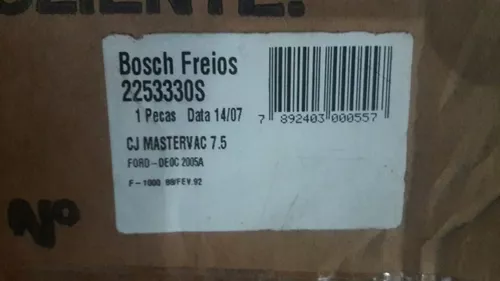 Hidrovácuo Servo Freio F1000 79 A 92 Bosch