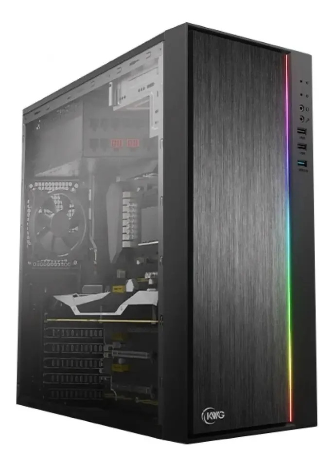 Gabinete Gamer Kwg Vela M1 Rgb Preto