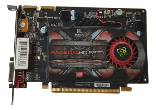 Placa De Vídeo Xfx Radeon Hd 5670 (defeito) (Usado)