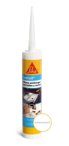 Silicona Acética Sika Sanisil Transparente 300ml