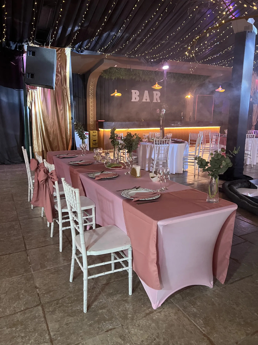 Foto real de Funda De Mantel Tela Spandex Mesa 183x60x74cm Evento
