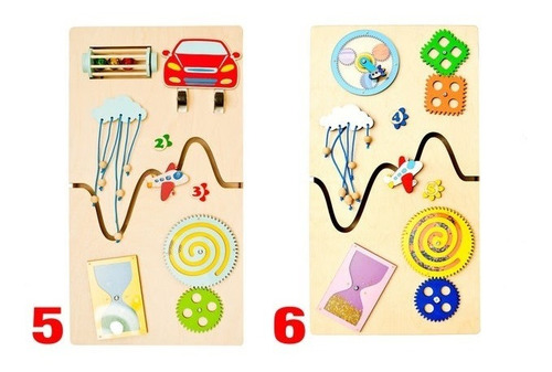 Tablero Didáctico Panel Montessori Personalizado 12 Paneles