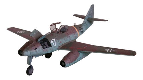 Modelo De Bricolaje De Avión De Combate Alemán Me-262 A Esca
