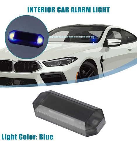Luz De Alarma Intermitente Antirrobo De Seguridad Auto Azul