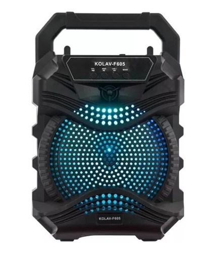 Parlante Kolav Bluetooth Activo F605 Luces Rgb Fm Portátil