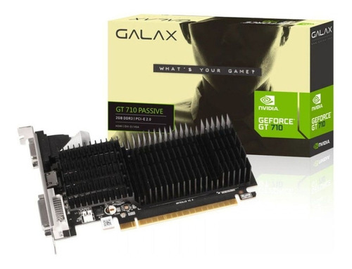 Placa De Vídeo Galax Geforce Gt 710 2gb Ddr3 64bit