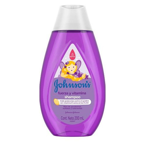 Shampoo Johnson's Baby Fuerza Y Vitamina 200 Ml