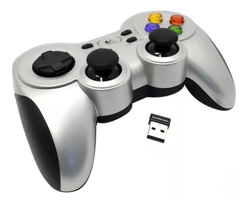 Imagen 2 de 5 de Joystick Inalámbrico Logitech F710 Plata Y Negro Pc