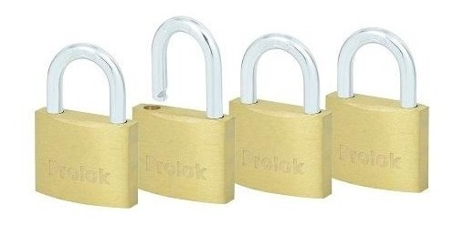 Juego 4 Candados De Bronce 40mm Prolock 12cap