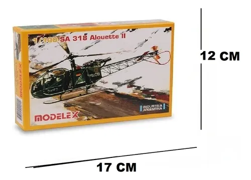 Sa 318 Alouette 2 Maqueta P Armar Helicóptero 1/100 Modelex