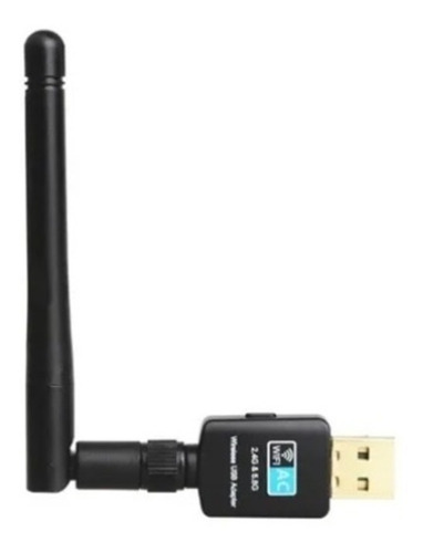 Adaptador Wifi Usb Dual Band Ac 600 5g Antena 2dbi Internet