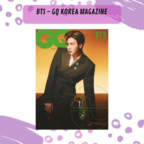 Revista Portada Bts Suga Gq 2022