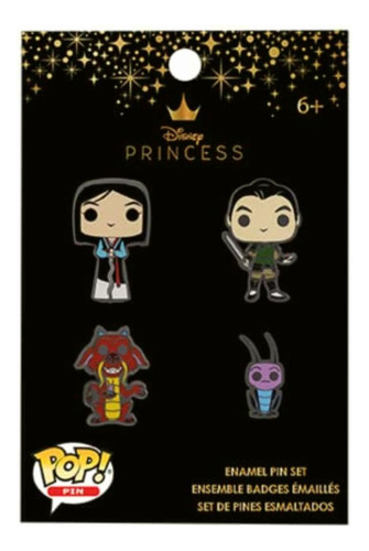 Loungefly Disney Pins: Mulan 25th Anniversary Mulan 4-pack