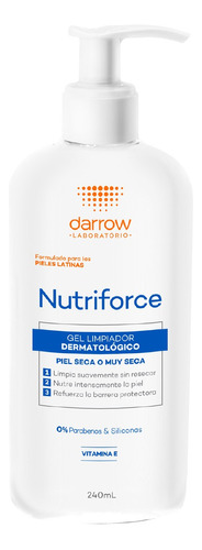  Gel Limpiador Dermatológico Darrow Nutriforce Envase 240ml