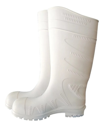 Bota Pvc Ombú Lluvia Industrial Frigorífico Blanca 36al46