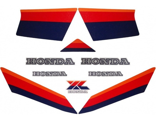 Kit Adesivo Faixa Moto Honda Xls 1986 Branca