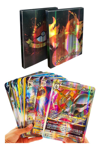 Mazo De 30 Cartas Pokemon Jumbo Gigantes Vmax