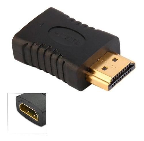 Conector Adaptador Hdtv Macho - Hdtv Hembra