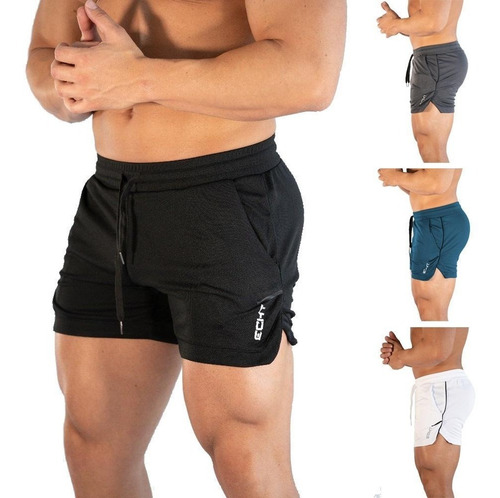 Imagen 8 de 10 de Short Deportivo Correr Playa Elastico Slim Fit Echt Xsh Diag