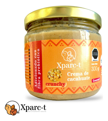 Crema De Cacahuate Crunchy| Untable|sin AzĂșcar|con Prebiotic