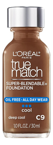 Base Loreal True Match Super Blendable Foundation Tono C9 Deep cool