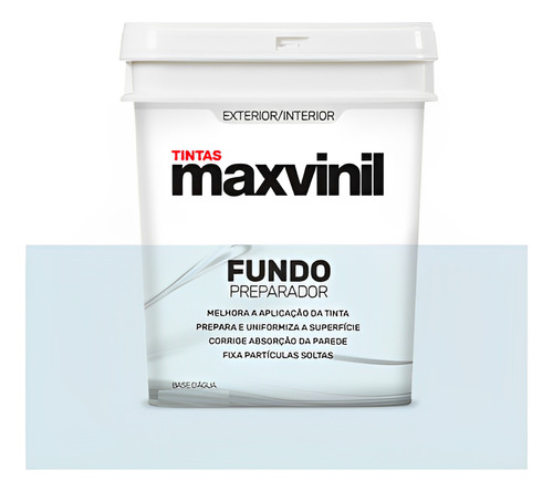 Fundo Preparador Base Agua Parede 3,6lts Maxvinil